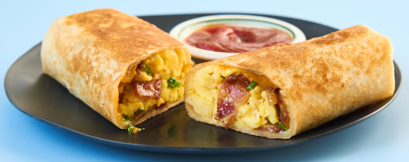 Bacon and Egg Tortilla Breakfast Wraps Feed Good Rewards